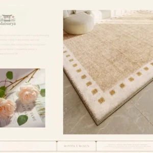 Tapis de salon au style Wabi Sabi