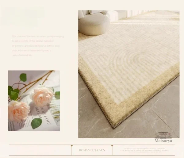 Tapis Japonais au design épuré et naturel