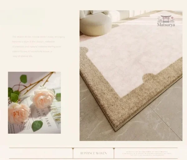 Tapis de salon inspiré du Wabi Sabi japonais