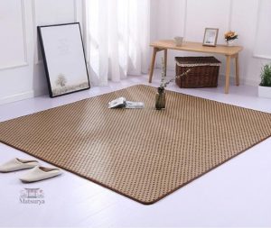 Tapis de sol japonais traditionnel en fibres naturelles