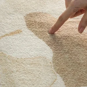 Tapis marbré beige, style Japonais intemporel