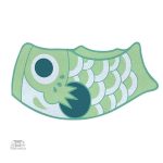Tapis japonais motif Koi art décoratif pour intérieur