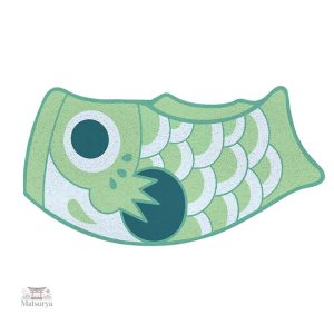 Tapis japonais motif Koi art décoratif pour intérieur