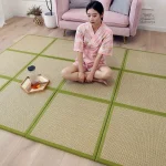 Tatami classique japonais en fibres naturelles