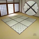 Tapis Japonais Tatami à Pois, design élégant et moderne