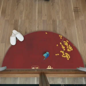 Tapis semi circulaire japonais pour décoration intérieure