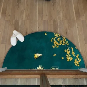 Tapis japonais design semi circulaire, style élégant et moderne