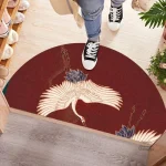 Design unique de tapis semi-circulaire inspiré du Japon