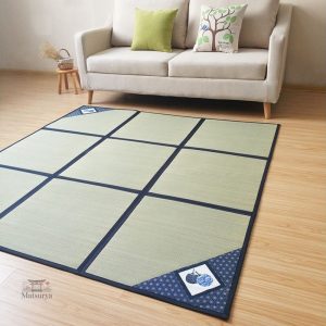 Tapis japonais traditionnel en paille de riz
