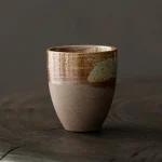 Design japonais de tasse à thé en céramique artisanale