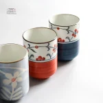 Tasse à thé à fleurs, idée cadeau japonaise