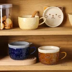 Tasse chat en céramique japonaise