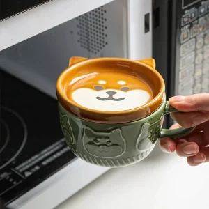 Tasse décorative chat japonais