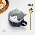 Tasse design japonais avec chat