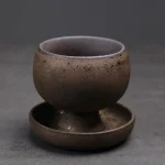 Tasse japonaise moderne avec soucoupe