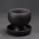 Tasse à café japonaise avec soucoupe