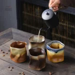 Tasse japonaise atypique en céramique artisanale