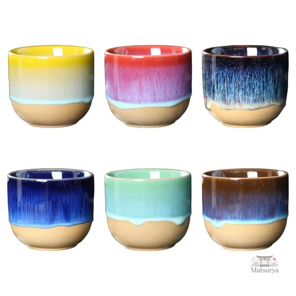 Tasse japonaise au design dégradé contemporain
