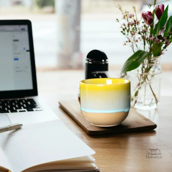 Tasse artisanale dégradée inspirée du Japon