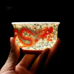 Tasse élégante dragon japonais pour thé