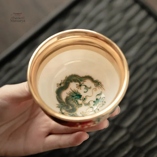Tasse japonaise dragon, idéal pour collection