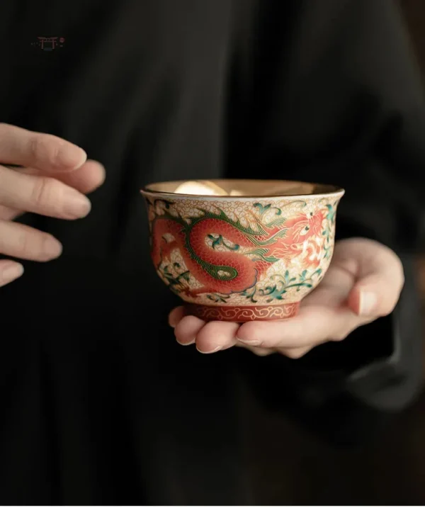 Tasse avec dragon, design japonais unique