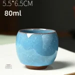 Tasse japonaise en céramique craquelée