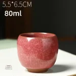 Tasse artisanale japonaise avec effet craquelé
