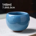 Tasse japonaise décorative effet craquelé