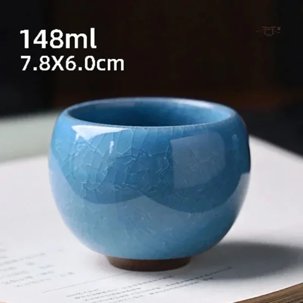 Tasse japonaise décorative effet craquelé