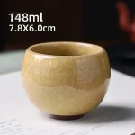 Tasse en céramique au style japonais craquelé