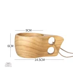 Tasse japonaise traditionnelle en bois