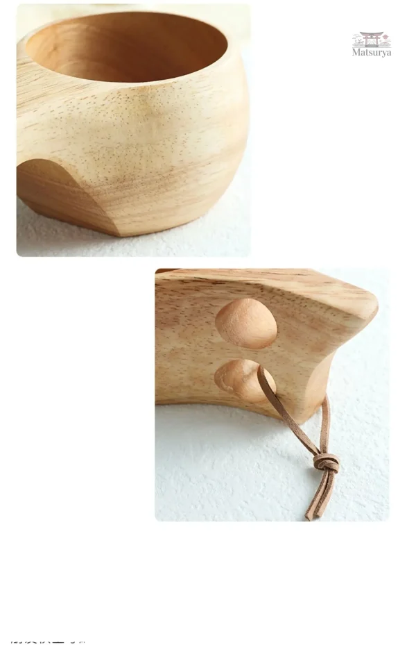Tasse en bois épurée pour thé japonais