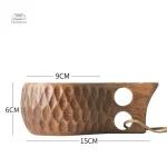 Tasse en bois artisanal japonais