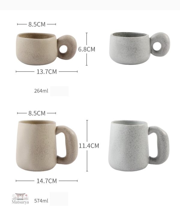 Tasse en grès pour boissons chaudes japonaises