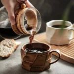 Tasse japonaise minimaliste blanche