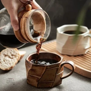 Tasse japonaise minimaliste blanche