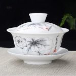 Tasse japonaise fleur de lotus élégante