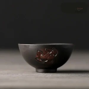 Tasse japonaise Lotus élégante en céramique artisanale
