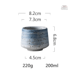 Tasse japonaise sur mesure avec motifs artisanaux