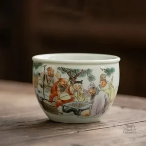 Tasse japonaise en porcelaine traditionnelle