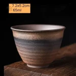 Tasse japonaise avec texture naturelle