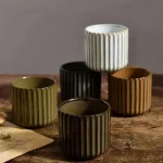 Tasse japonaise rétro en céramique artisanale