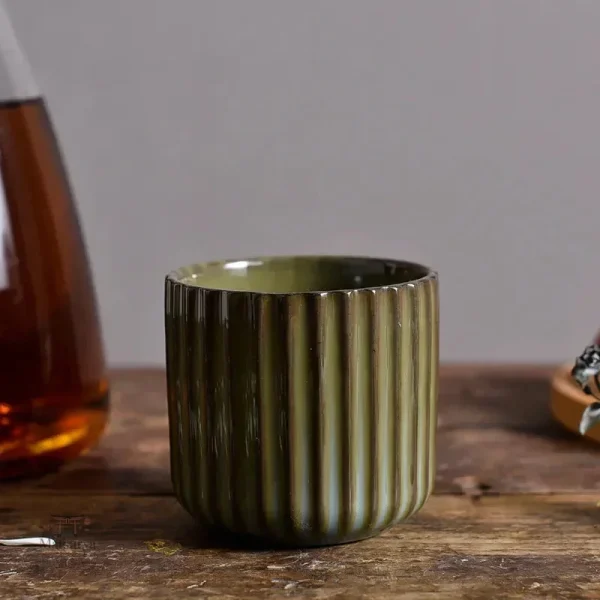 Tasse en céramique japonaise au style nostalgique