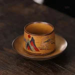 Tasse japonaise traditionnelle avec texture unique