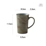 Tasse japonaise en terre cuite, élégante et simple