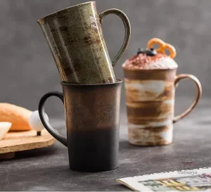 Tasse en terre cuite style japonais