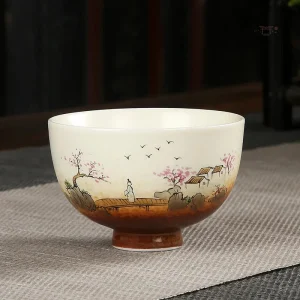 Tasse japonaise vintage en céramique artisanale
