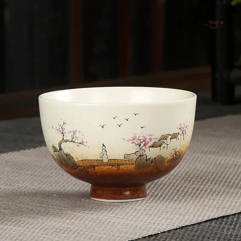 Tasse japonaise vintage en céramique artisanale