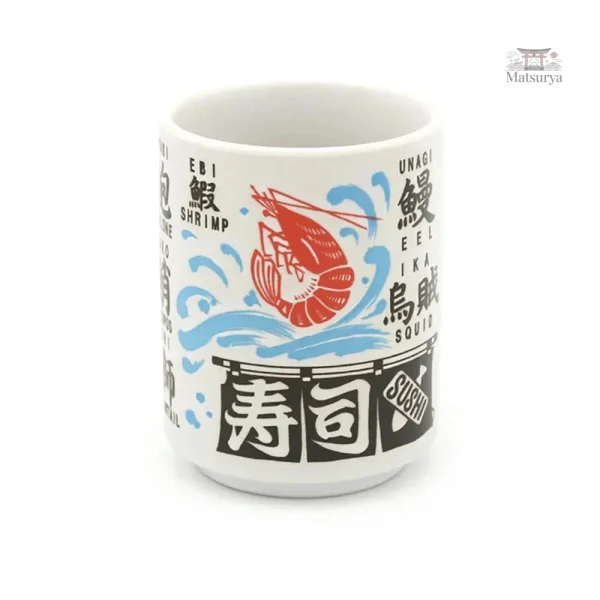 Tasses à thé en céramique colorées du Japon
